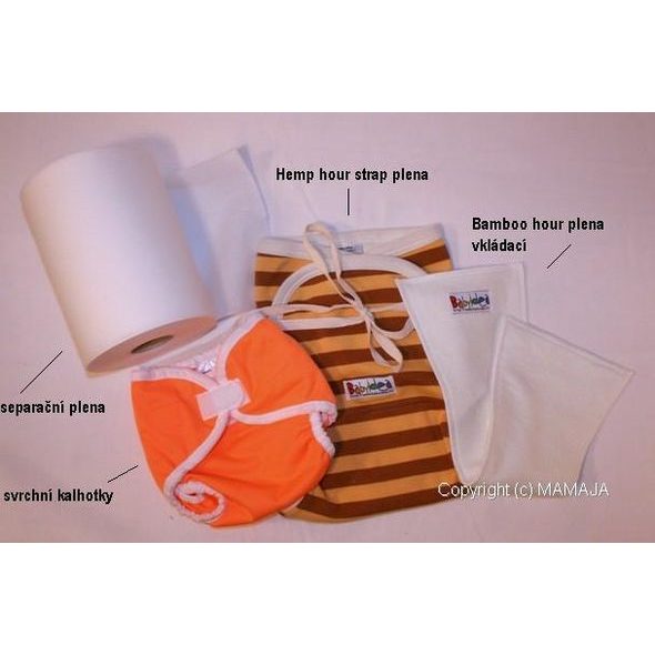 BABYIDEA HEMP HOUR STRAP TVAROVANÁ PLENA 2KS - LÁTKOVÉ PLENY SKLÁDANÉ - PŘEBALOVÁNÍ