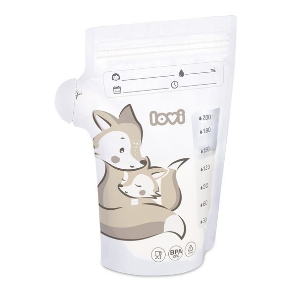 LOVI SÁČKY K UCHOVÁVÁNÍ ODSÁTÉHO MLÉKA 25 KS BUDDY BEAR - USKLADNĚNÍ MATEŘSKÉHO MLÉKA - KRMENÍ