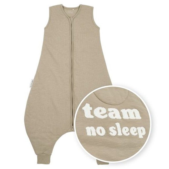 MEYCO JUMPER 92 CM SLUB TEAM NO SLEEP - TAUPE/OFFWHITE - SPACÍ PYTLE - SPINKÁNÍ