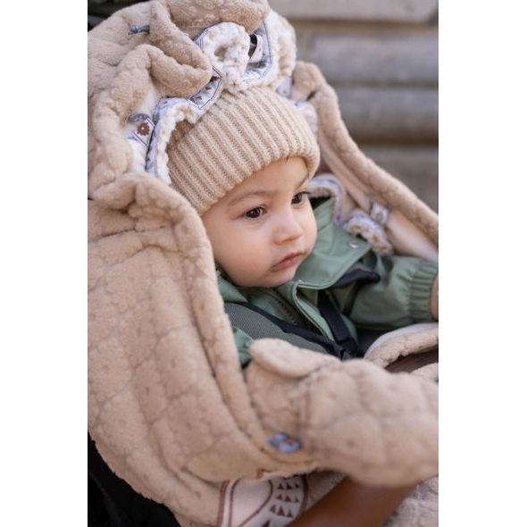 LODGER MITTENS FOLKLORE FLEECE BEIGE 0 - 12 MĚSÍCŮ - RUKAVIČKY, ŠÁTKY, NÁKRČNÍKY - PRO DĚTI