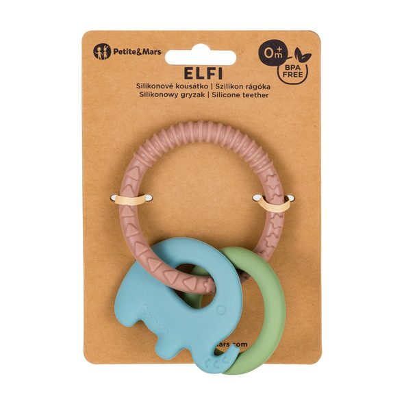 PETITE&MARS KOUSÁTKO SILIKONOVÉ ELEFI VELVET LATTE 0M+ - KOUSÁTKA - PRO DĚTI