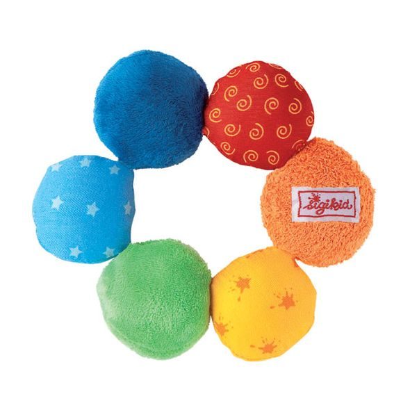 SIGIKID BABY.BASICS CHRASTÍCÍ BAREVNÝ KROUŽEK 15CM - VÝPRODEJ - OUTLET