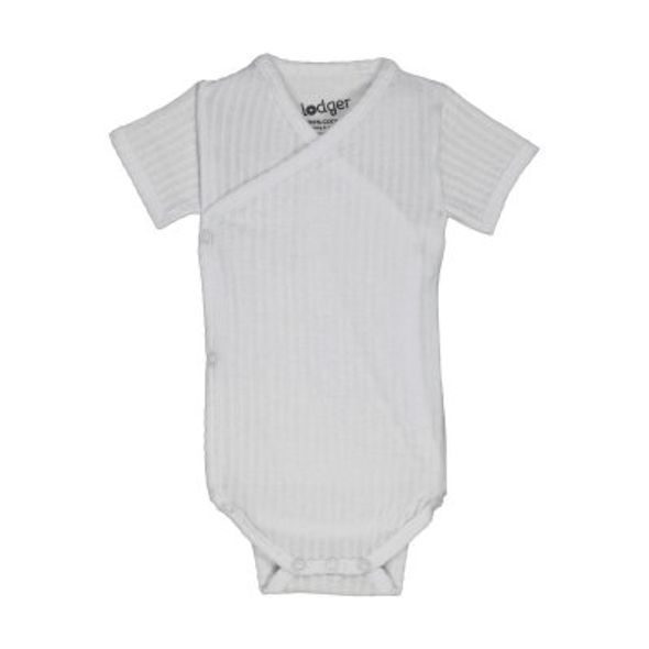 LODGER ROMPER SS SEERSUCKER CLOUD DANCER 80 - BODY - PRO DĚTI