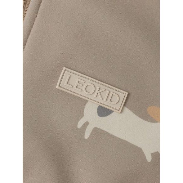 LEOKID SOFTSHELLOVÁ KOMBINÉZA LILO BEIGE WOOF VEL. 80 - ZIMNÍ KOMBINÉZY - PRO DĚTI
