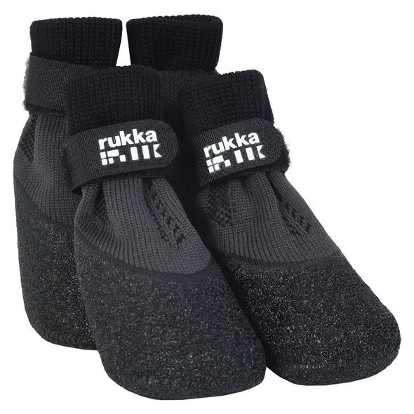 RUKKA SOCK SHOES BOTIČKY - 4KS, ČERNÉ / VEL. 5 - BOTIČKY A PONOŽKY PRO PSY - CHOVATELSKÉ POTŘEBY MALVÍKZOO