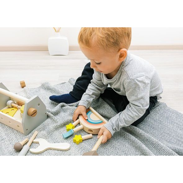 ZOPA DŘEVĚNÁ VYSKAKOVACÍ HRAČKA - MOTORICKÉ A HRY - PRO DĚTI