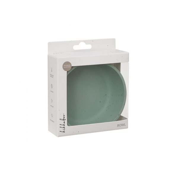 KIKKABOO MISKA PLATINUM SILICONE SAGE - MISKY, TALÍŘKY A PODLOŽKY - KRMENÍ