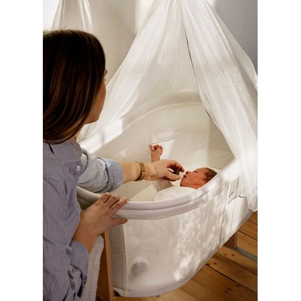 BABYBJÖRN PROSTĚRADLO DO KOLÉBKY CRADLE WHITE - PROSTĚRADLA - SPINKÁNÍ