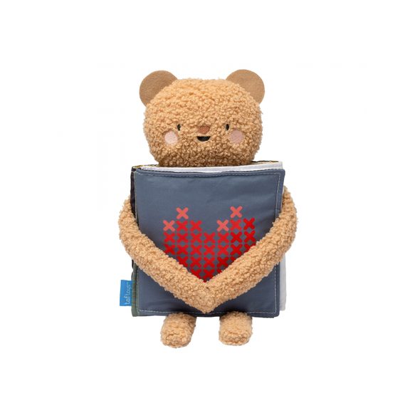 TAF TOYS MEDVÍDEK PLYŠOVÝ S KNÍŽKOU SNUGGLE BEAR - PLYŠOVÁ ZVÍŘATA - PRO DĚTI