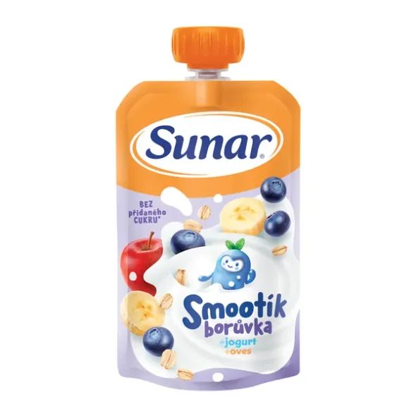 SUNAR SMOOTHÍK DĚTSKÁ KAPSIČKA BORŮVKA 120G - KAPSIČKY - KRMENÍ