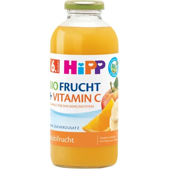HIPP BIO MULTI OVOCNÝ NÁPOJ SMĚS OVOCE + VITAMÍN C 500ML - NÁPOJE - KRMENÍ