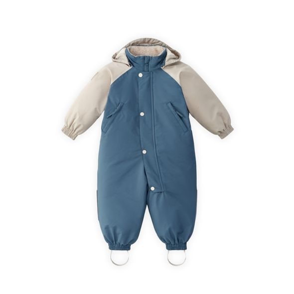 LEOKID ZIMNÍ KOMBINÉZA COLOR BLOCK SALT BLUE VEL. 4 - 5 LET (VEL. 104) - ZIMNÍ KOMBINÉZY - PRO DĚTI