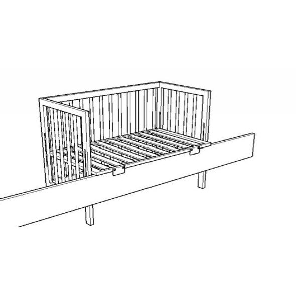 FAKTUM PŘÍSUVNÁ POSTÝLKA FAKTUM, 50X90CM, BÍLÁ - K RODIČOVSKÉ POSTELI - SPINKÁNÍ