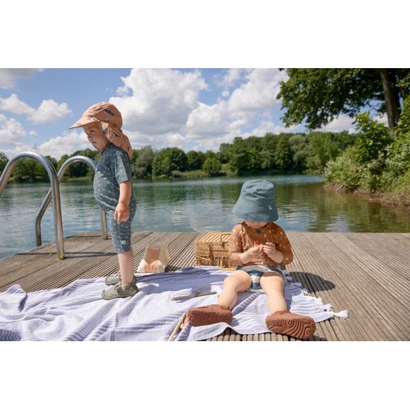 LÄSSIG SPLASH SHORT SLEEVE SUNSUIT SEAHORSE LIGHT PINK - UV OBLEČENÍ - PRO DĚTI