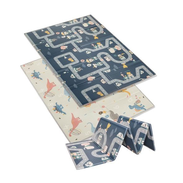 ZOPA MULTIFUNKČNÍ PĚNOVÁ SKLÁDACÍ PODLOŽKA OBOUSTRANNÁ 200X150 - HRACÍ PODLOŽKY NA ZEM - SPINKÁNÍ