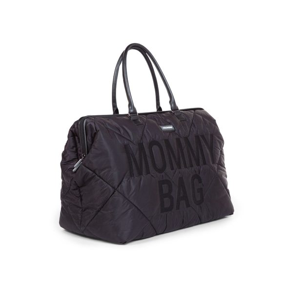 CHILDHOME PŘEBALOVACÍ TAŠKA MOMMY BAG PUFFERED BLACK - PŘEBALOVACÍ TAŠKY - KOČÁRKY A PŘÍSLUŠENSTVÍ