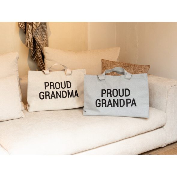 CHILDHOME CESTOVNÍ TAŠKA GRANDPA CANVAS GREY - PŘEBALOVACÍ TAŠKY - KOČÁRKY A PŘÍSLUŠENSTVÍ