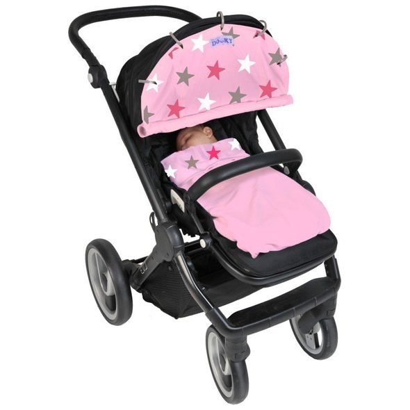 DOOKY DESIGN CLONA BABY PINK / PINK STARS - SLUNEČNÍKY A CLONY - KOČÁRKY A PŘÍSLUŠENSTVÍ