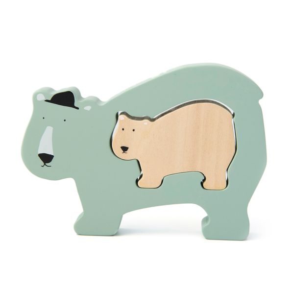 TRIXIE BABY DŘEVĚNÉ BABY PUZZLE POLAR BEAR - MOTORICKÉ A HRY - PRO DĚTI