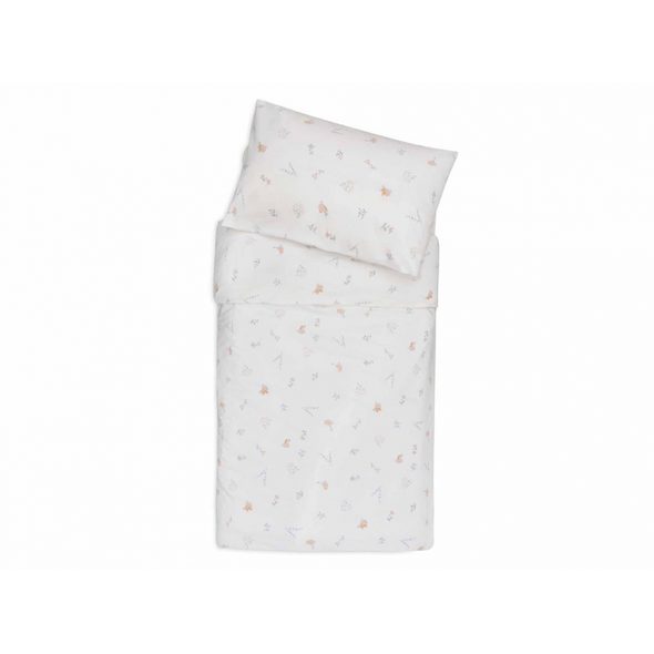 JOLLEIN POVLEČENÍ 140X100 A 40X60 CM LOVELY BIRDS - POVLEČENÍ DO POSTÝLKY - SPINKÁNÍ