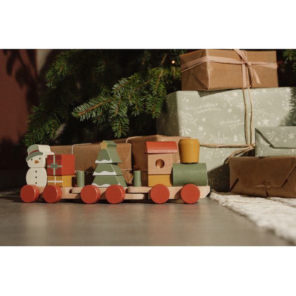 LITTLE DUTCH VLÁČEK DŘEVĚNÝ VÁNOČNÍ - VLÁČKY - PRO DĚTI