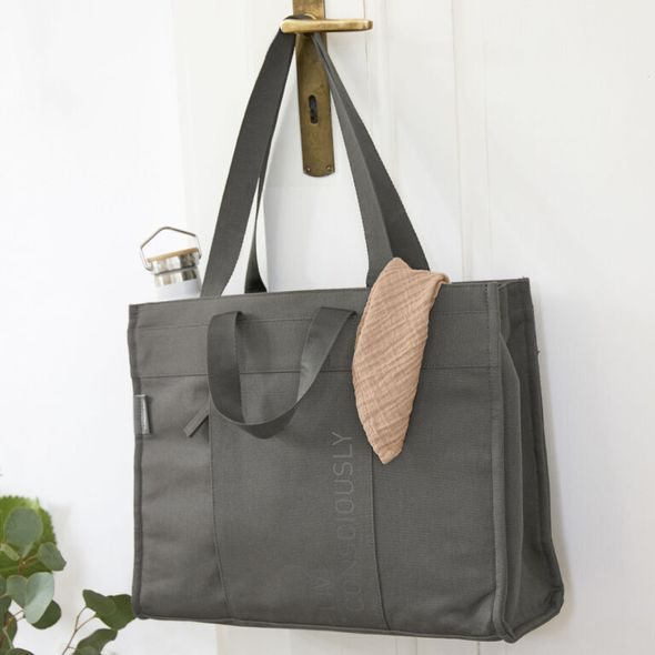 LÄSSIG FAMILY GREEN LABEL TOTE UP BAG ANTHRACITE - PŘEBALOVACÍ TAŠKY - KOČÁRKY A PŘÍSLUŠENSTVÍ