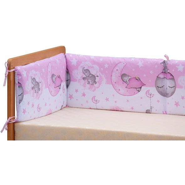 SCARLETT MANTINEL DO POSTÝLKY 4-DÍLNÝ LUCY RŮŽOVÁ 180X30CM - MANTINELY - SPINKÁNÍ