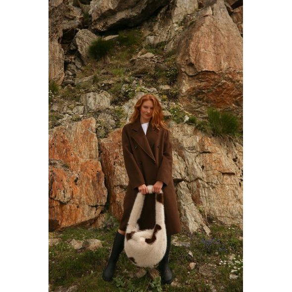 STUDIO NOOS FAUX FUR CROSS BODY BAG HOLY COW - ORGANIZÉRY A KOŠÍKY - KOČÁRKY A PŘÍSLUŠENSTVÍ