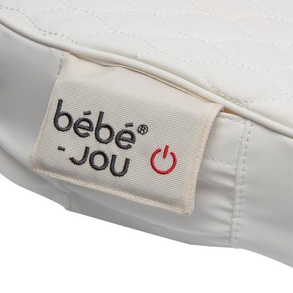 BEBE-JOU VYHŘÍVANÁ PROŠÍVANÁ PŘEBALOVACÍ PODLOŽKA QUILTED WAVES VLNKY, KRÉMOVÁ BÍLÁ - PŘEBALOVACÍ PODLOŽKY - PŘEBALOVÁNÍ