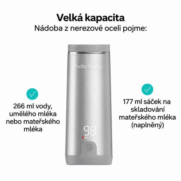 BABY BREZZA SUPERFAST PORTABLE WARMER - PŘENOSNÝ OHŘÍVAČ NA MLÉKO - KUCHYŇSKÉ PŘÍSTROJE - KRMENÍ
