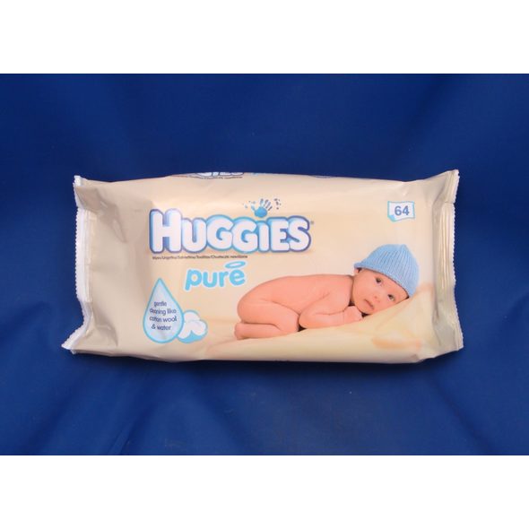HUGGIES VLHČENÉ UBROUSKY PURE 64 KS - ORGANIZÉRY NA PŘEBALOVACÍ PULT - PŘEBALOVÁNÍ