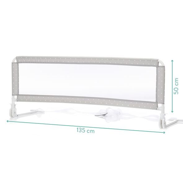 FILLIKID ZÁBRANA NA POSTEL HUGO DOTS GREY135X50 CM - ZÁBRANY NA POSTEL - SPINKÁNÍ