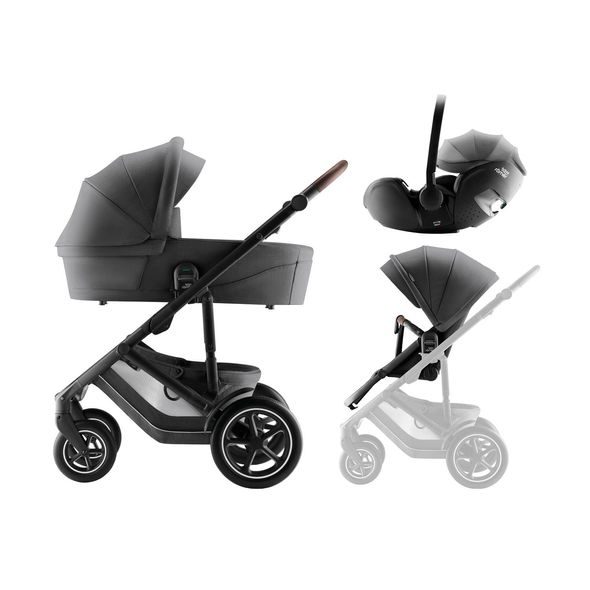 BRITAX-RÖMER SET KOČÁREK SMILE 5Z + HLUBOKÁ KORBA + AUTOSEDAČKA BABY-SAFE PRO STYLE - TROJKOMBINACE - KOČÁRKY A PŘÍSLUŠENSTVÍ