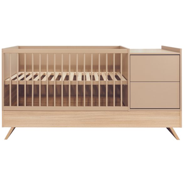 KOMBI POSTÝLKA FAKTUM SIENNA 3V1 CAPPUCCINO 70X - DŘEVĚNÉ POSTÝLKY - SPINKÁNÍ