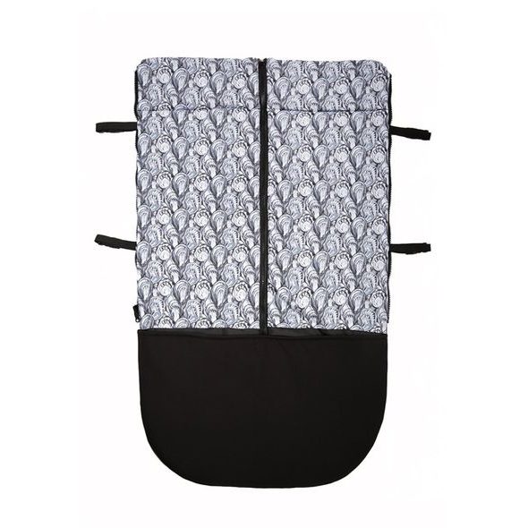 JARNÍ/PODZIMNÍ NEPADACÍ DEKA ZIBIE BLACK + SHELLSY - NÁNOŽNÍKY - KOČÁRKY A PŘÍSLUŠENSTVÍ