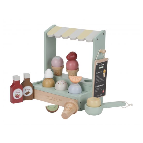 LITTLE DUTCH ZMRZLINOVÝ STÁNEK DŘEVĚNÝ - DŘEVĚNÉ HRAČKY - PRO DĚTI