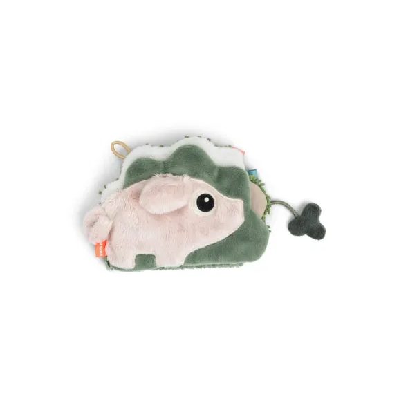 DONE BY DEER HAPPY HOME SENZORICKÁ DĚTSKÁ KNÍŽKA TINY FARM - MIX BAREV - AKTIVNÍ HRAČKY - PRO DĚTI