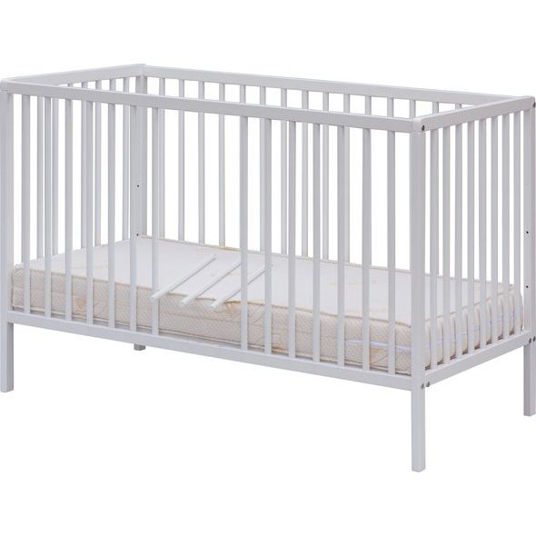 SCARLETT LEVNÁ POSTÝLKA SCARLETT GLERA - BÍLÁ (BUK) - VYNDAVACÍ PŘÍČKY - 120 X 60 CM - DŘEVĚNÉ POSTÝLKY - SPINKÁNÍ