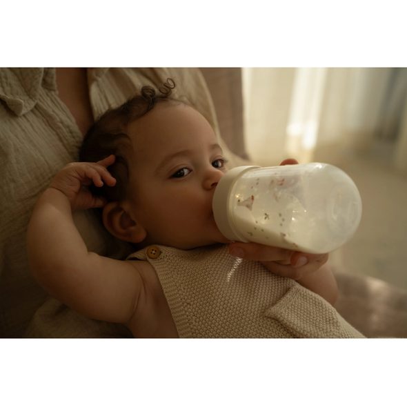 LITTLE DUTCH KOJENECKÉ LÁHVE 165 ML + 240 ML + 2 SAVIČKY HUSA - KOJENECKÉ LAHVE - KRMENÍ