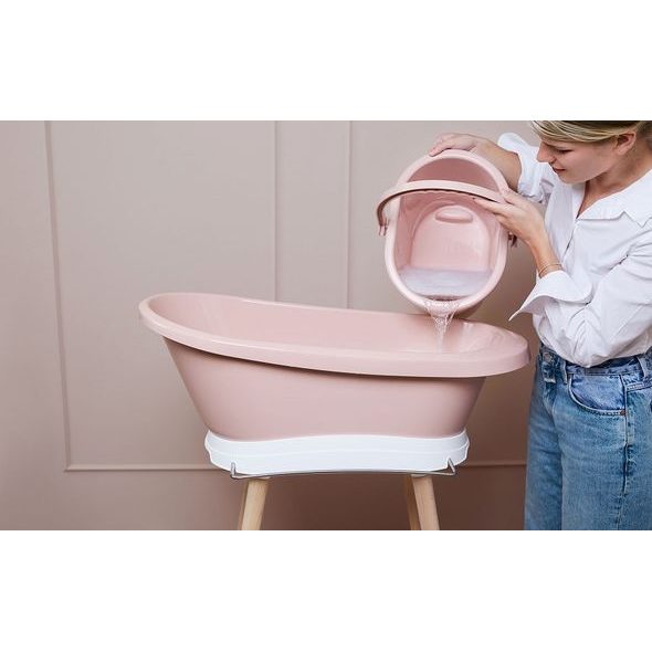 BEBE-JOU KYBLÍK NA PLENY S VÍKEM BÉBÉ-JOU PALE PINK - KYBLÍKY NA POUŽITÉ PLENY - PŘEBALOVÁNÍ