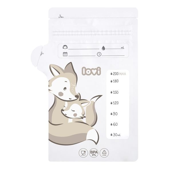 LOVI SÁČKY K UCHOVÁVÁNÍ ODSÁTÉHO MLÉKA 25 KS BUDDY BEAR - USKLADNĚNÍ MATEŘSKÉHO MLÉKA - KRMENÍ