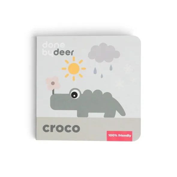 DONE BY DEER AKTIVNÍ KNÍŽKA CROCO SEASONS - MIX BAREV - KOUZELNÉ ČTENÍ - PRO DĚTI