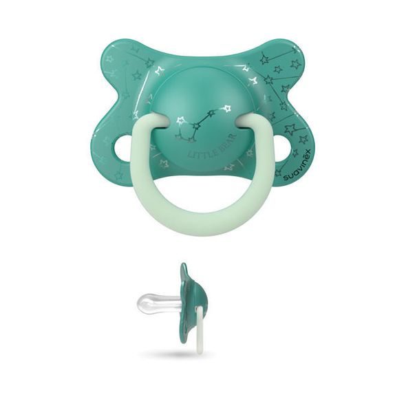 SUAVINÉX ŠIDÍTKO DEN/NOC FYZIOLOGICKÉ SILIKON 2-4M 2KS - ŠIDÍTKA A DOPLŇKY - KRMENÍ