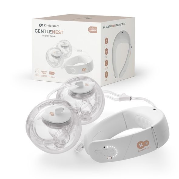 KINDERKRAFT ODSÁVAČKA MATEŘSKÉHO MLÉKA DOUBLE HANDS-FREE GENTLENESTE + CHICCO VLOŽKY DO PODPRSENKY - ODSÁVAČKY MATEŘSKÉHO MLÉKA - KRMENÍ