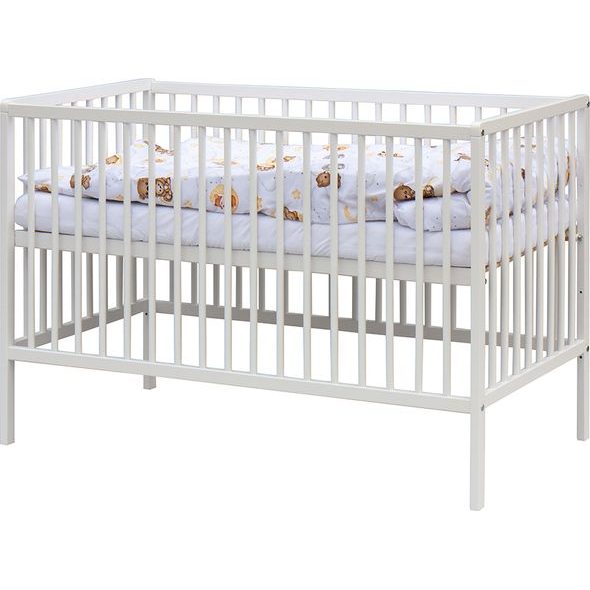 SCARLETT DĚTSKÁ POSTÝLKA S KOMPLETNÍ VÝBAVOU LILA 120 X 60 CM - DŘEVĚNÉ POSTÝLKY - SPINKÁNÍ