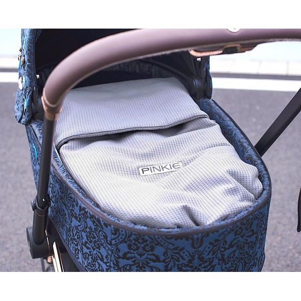 PINKIE DEKA SE STAHOVÁNÍM LABEL GREY - DĚTSKÉ DEKY PRO MIMINKA - SPINKÁNÍ