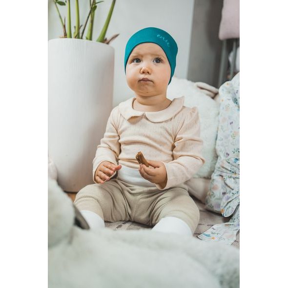 ENIE BABY DĚTSKÁ ČEPICE BAMBOO 0-3M PETROLEJOVÁ - ČEPIČKY A KLOBOUČKY - PRO DĚTI
