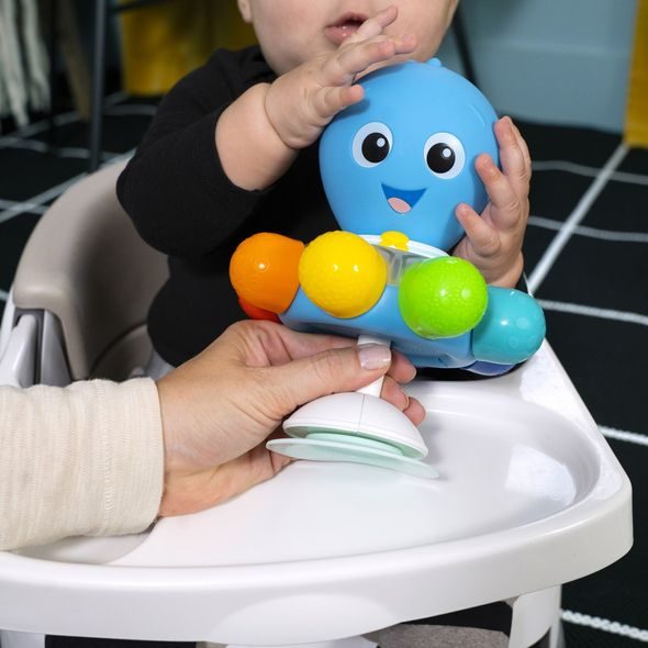 BABY EINSTEIN HRAČKA SENZORICKÁ CHOBOTNICE S PŘÍSAVKOU OPUS'S SPIN & SEA™ 3M+ - HRAČKY SE ZVUKY - PRO DĚTI
