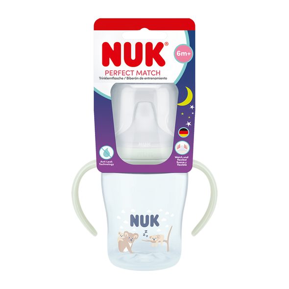 NUK PERFECT MATCH LAHVIČKA NA UČENÍ SVÍTICÍ KOALA - KOJENECKÉ LAHVE - KRMENÍ
