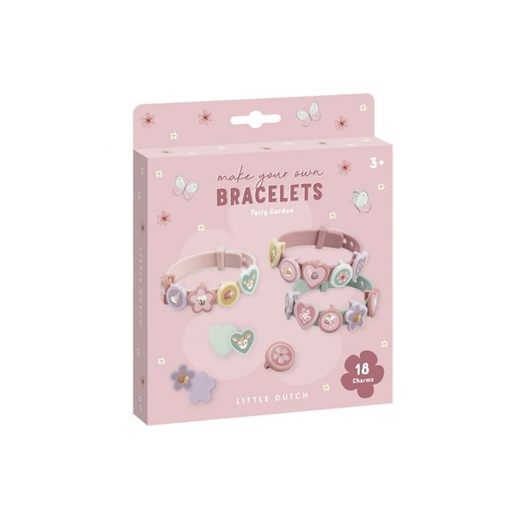 LITTLE DUTCH KREATIVNÍ SADA NÁRAMKY FAIRY GARDEN - NAVLÉKÁNÍ - PRO DĚTI